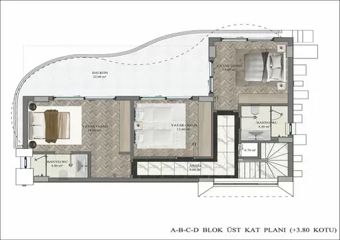 Вилла 4+1 в Алании, Турция, 200 м² - фото 54