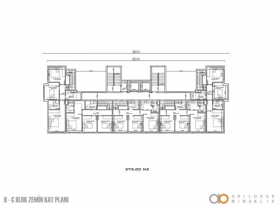 Дуплекс 4+1 в Алании, Турция, 184.5 м² - фото 22