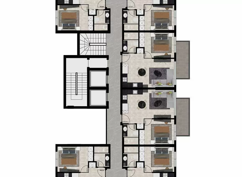 Квартира 1+1 в Алании, Турция, 65 м² - фото 17