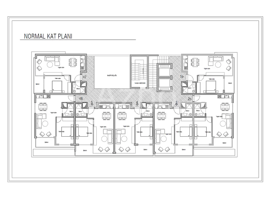 Квартира 1+1 в Алании, Турция, 50 м² - фото 6