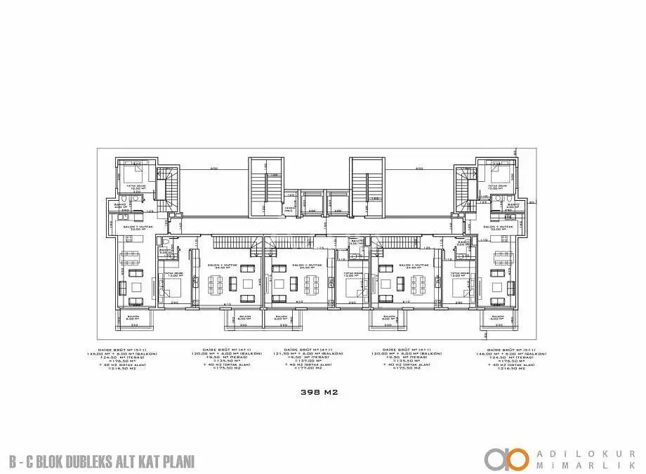 Дуплекс 4+1 в Алании, Турция, 184.5 м² - фото 23