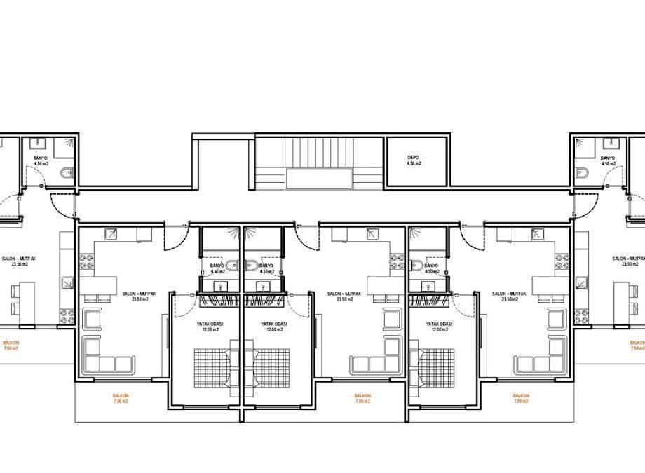 Квартира 1+1 в Алании, Турция, 50 м² - фото 36