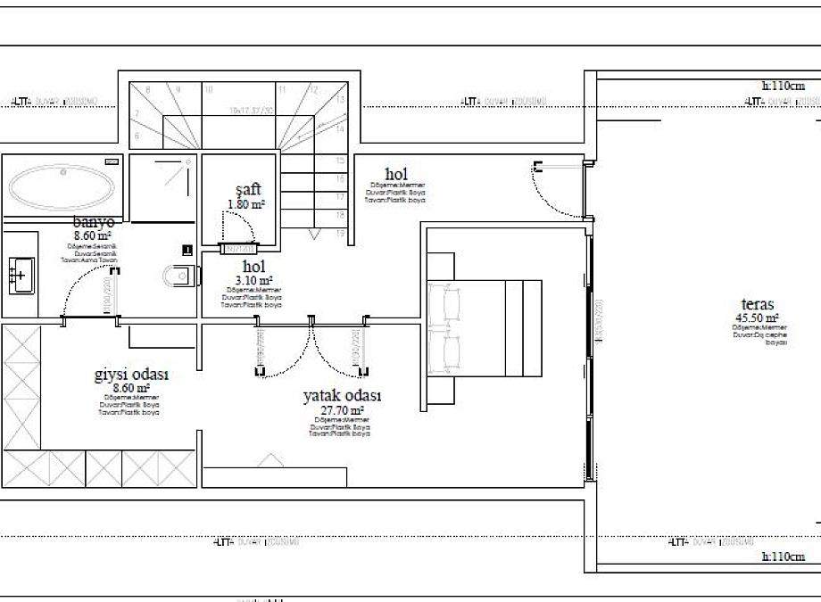 Вилла 5+1 в Алании, Турция, 500 м² - фото 72