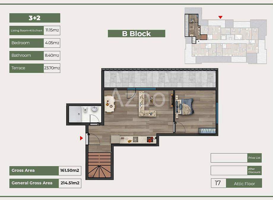 Дуплекс 3+2 в Стамбуле, Турция, 188 м² - фото 12