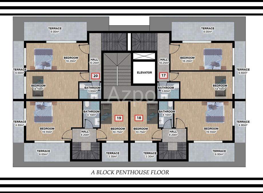 Дуплекс 3+1 в Алании, Турция, 140 м² - фото 8