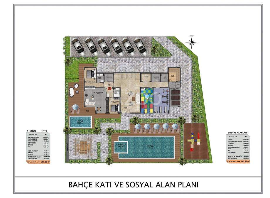 Квартира 1+1 в Алании, Турция, 43 м² - фото 11