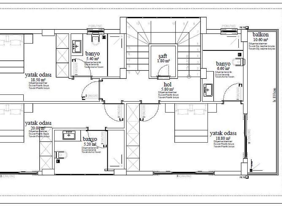 Вилла 5+1 в Алании, Турция, 500 м² - фото 75